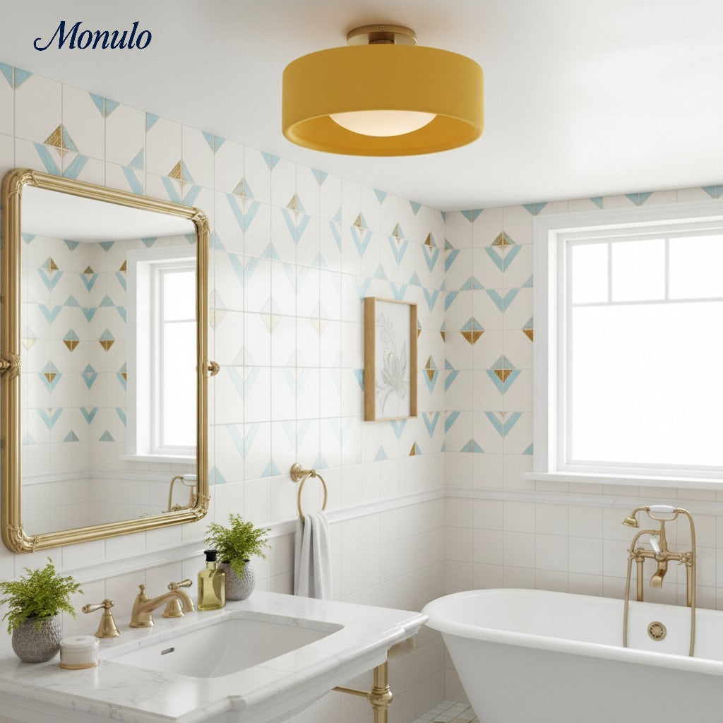 Plafonnier encastré contemporain en porcelaine Cerova – Éclairage d'ambiance doux pour couloirs et bureaux