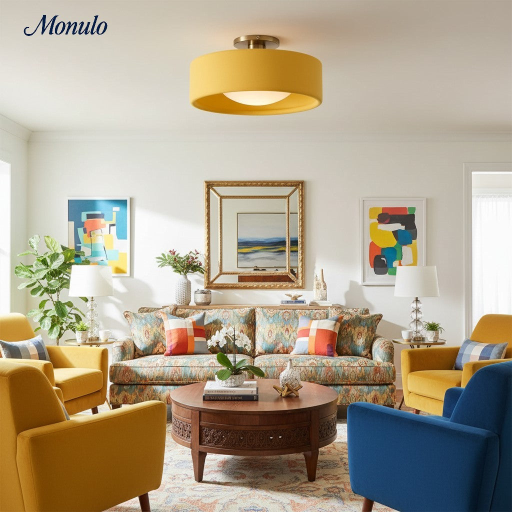 Plafonnier encastré contemporain en porcelaine Cerova – Éclairage d'ambiance doux pour couloirs et bureaux