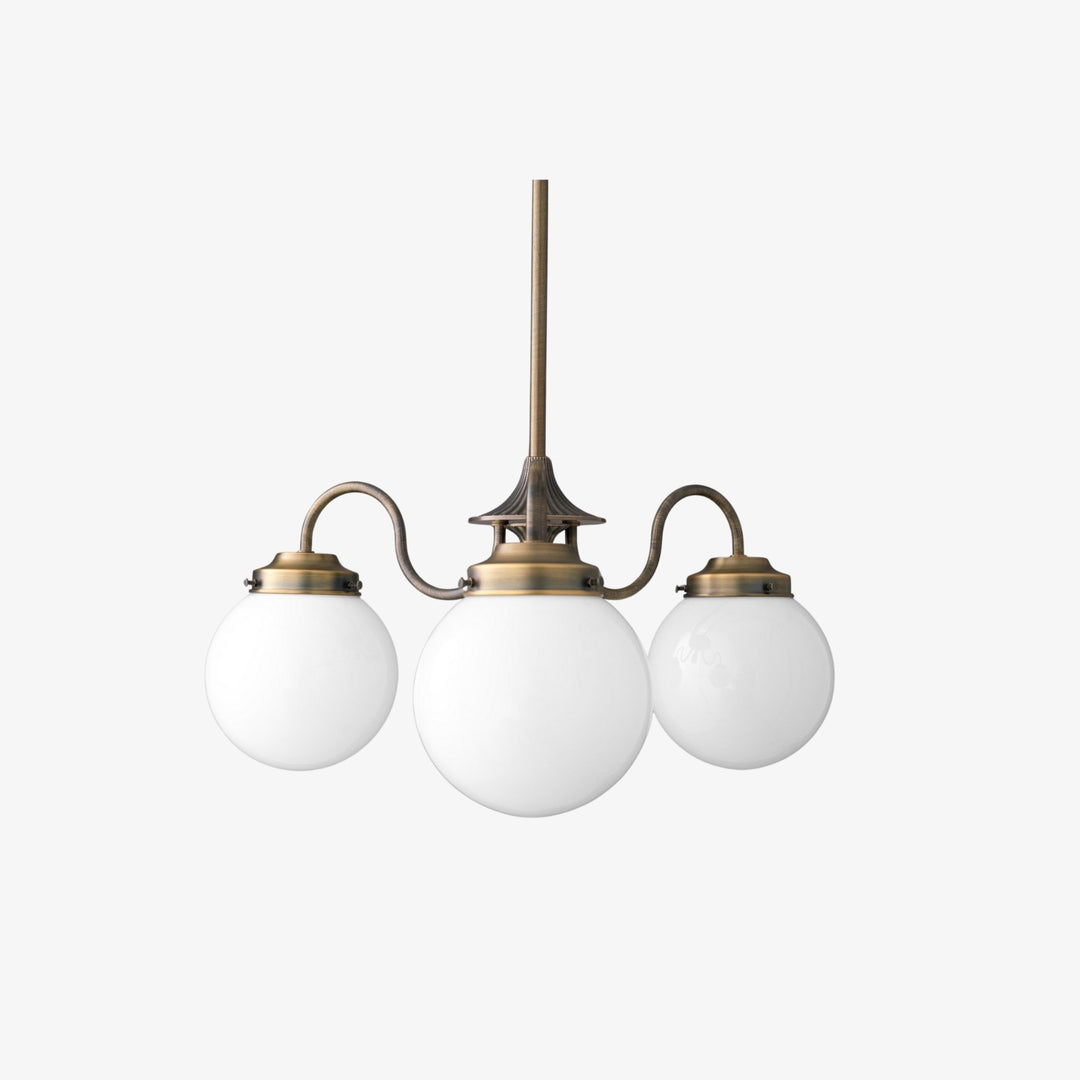 Glorica Glass Modern Decorative Glass Globe Chandelier – Modern Ceiling Light Fixture for Dining Rooms & Living Spaces