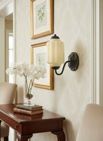 Load image into Gallery viewer, Vintage Milk Glass Sconce Bedside Hallway Eloise Wall Sconce
