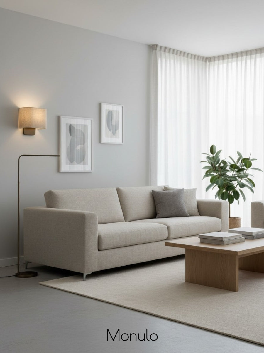 Fabric Sconce Light – Minimalist Wall Lighting with Warm Glow for Bedroom