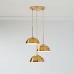 Load image into Gallery viewer, Parvion 3 Light Dome Chandelier - Modern Metal Chandelier For Dining
