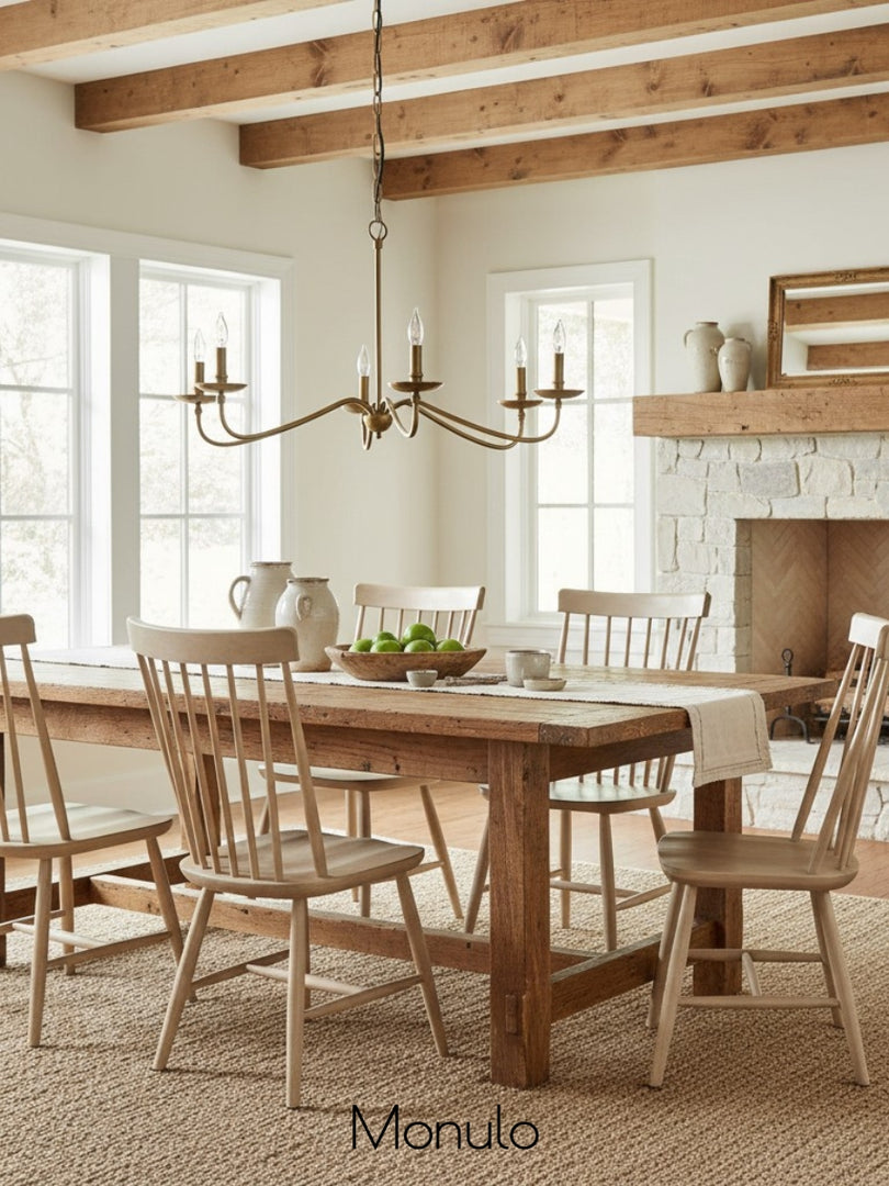 Rowan Classic 6 Candle Chandelier - Traditional Candle Style Lighting