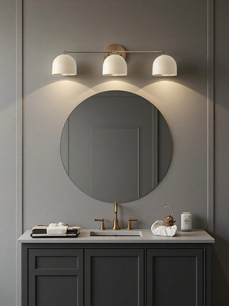 Aplique de pared para tocador de mediados de siglo: aplique rústico para baño 