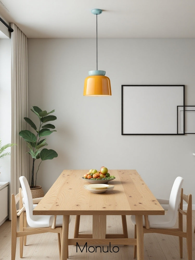 Fiesta Ceramic Bowl Pendant Light - Modern Colorful Kitchen Lighting