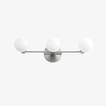 Load image into Gallery viewer, Glorica Glass Sleek Globe Vanity Light – Modern Industrial Three-Bulb Wall Sconce for Bathroom &amp; Hallway
