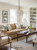 Load image into Gallery viewer, Double Fabric Drum Pendant Lamp
