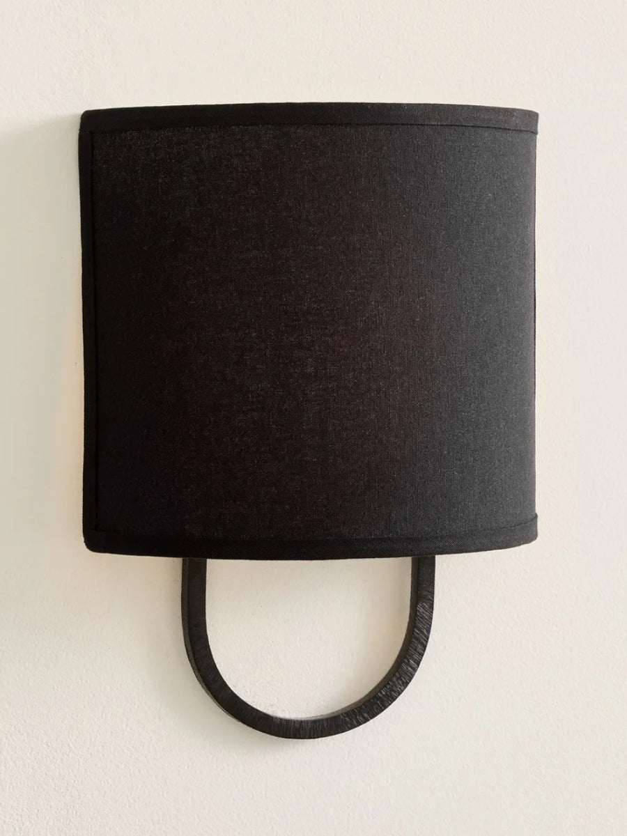 Nolvara Fabric Shade Wall Lamp - Modern Bedroom Wall Sconce for Cozy Lighting