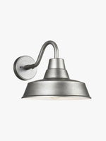 Cargar imagen en el visor de la Galería, Aplique de pared para granero de exterior Korvi: iluminación retro de aluminio resistente
