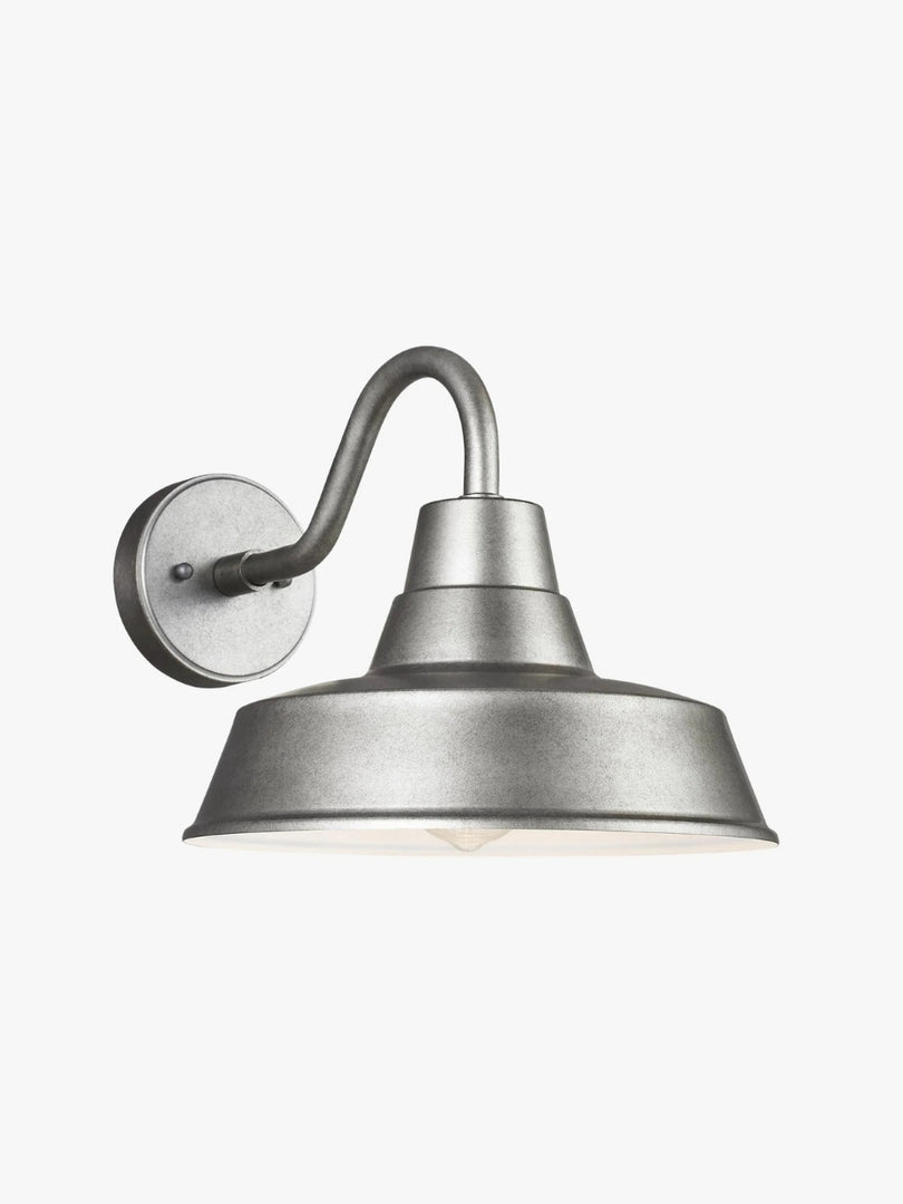 Aplique de pared para granero de exterior Korvi: iluminación retro de aluminio resistente