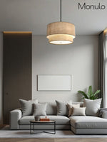 Charger l&#39;image dans la visionneuse de galerie, Suspension tambour en tissu double 
