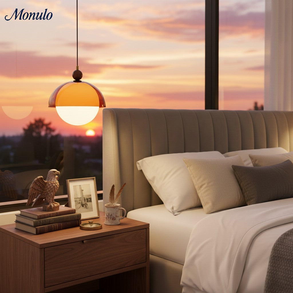 Lampe suspendue vintage Sunset Afterglow, lampe suspendue décorative d'ambiance pour chambre et coin lecture