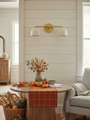 Metio Dome Vanity Wall Light – Mid-Century Fixture for Bathroom