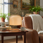 Load image into Gallery viewer, Delvora Contemporary Dome Shade Table Lamp – Perfect for Nightstands &amp; Reading Corners