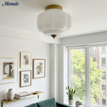 Charger l'image dans la visionneuse de galerie, Plafonnier encastré Eloise en verre laiteux – Éclairage d'accentuation moderne avec abat-jour en verre artistique 