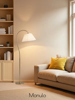 Load image into Gallery viewer, Luvora Pleated Shade Floor Lamp - Adjustable Linen Light in Farmhouse Style
