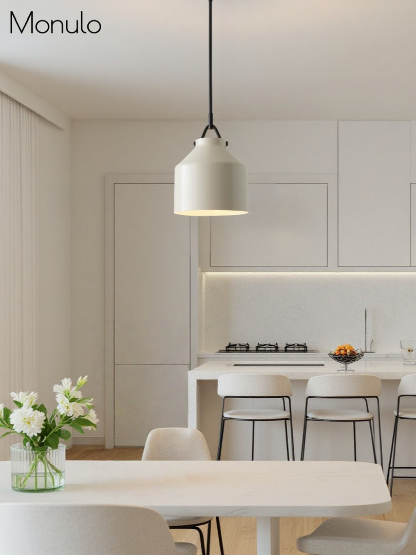 Lámpara colgante de metal minimalista nórdica 