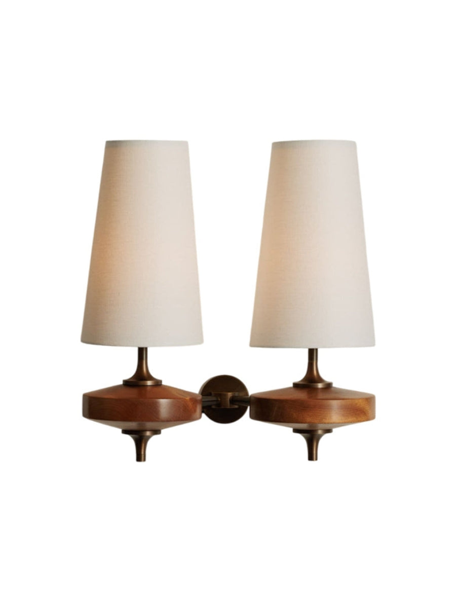 Rowan Retro Fabric Shade Wall Sconce – Classic Fabric Lighting For Bedroom