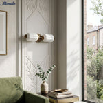 Bild in Gallery-Viewer laden, American Vintage Glas Laterne Geformt Horizontal Eloise Wandlampe