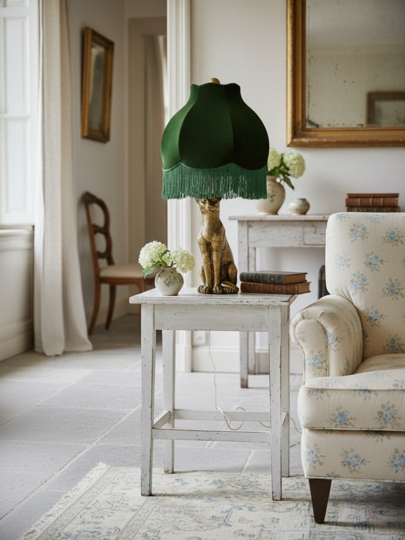 Pawdia Animal Bedside Table Lamp - Classic Fabric Shade Lighting