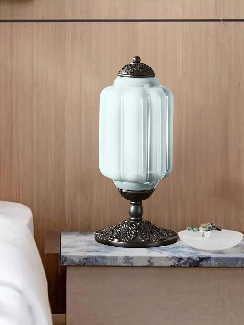 Lampe de table LED Eloise vintage en verre