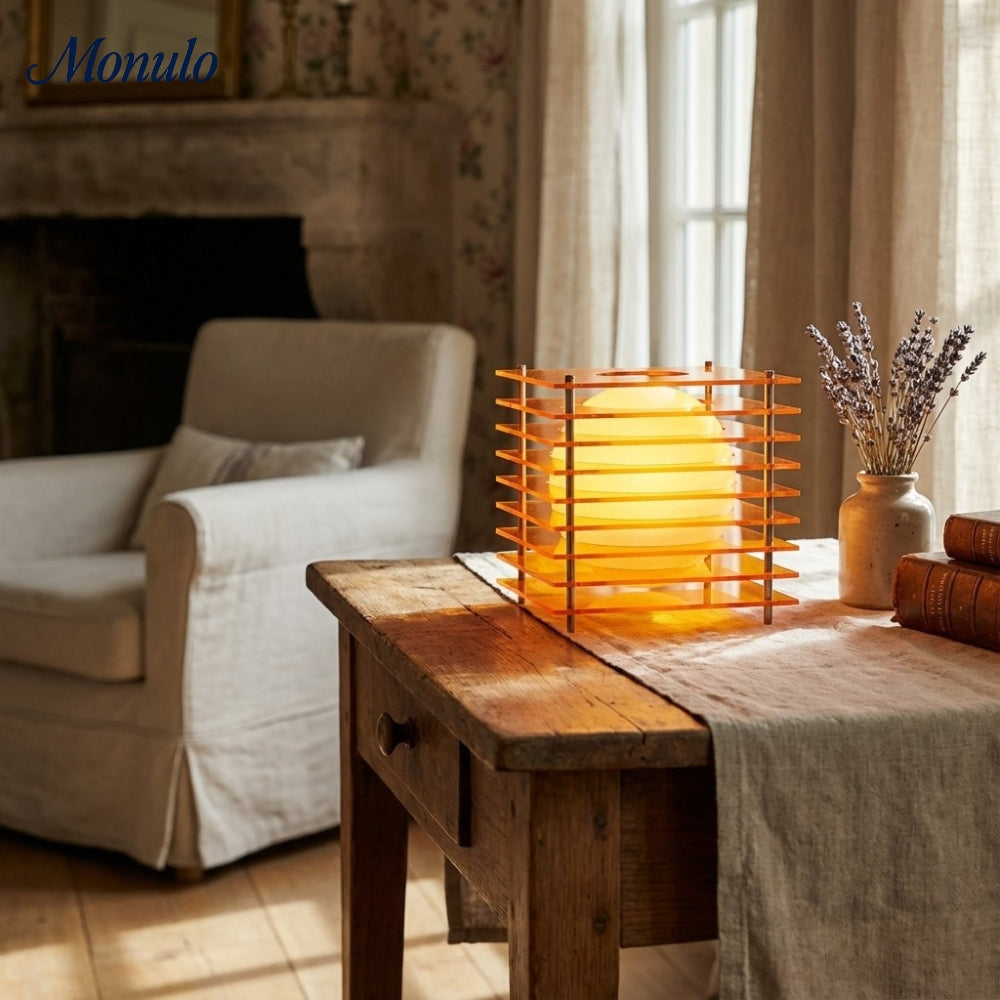 Lampe de table Sunst Afterglow série moderne design sphère géométrique - pour décoration salon et bureau