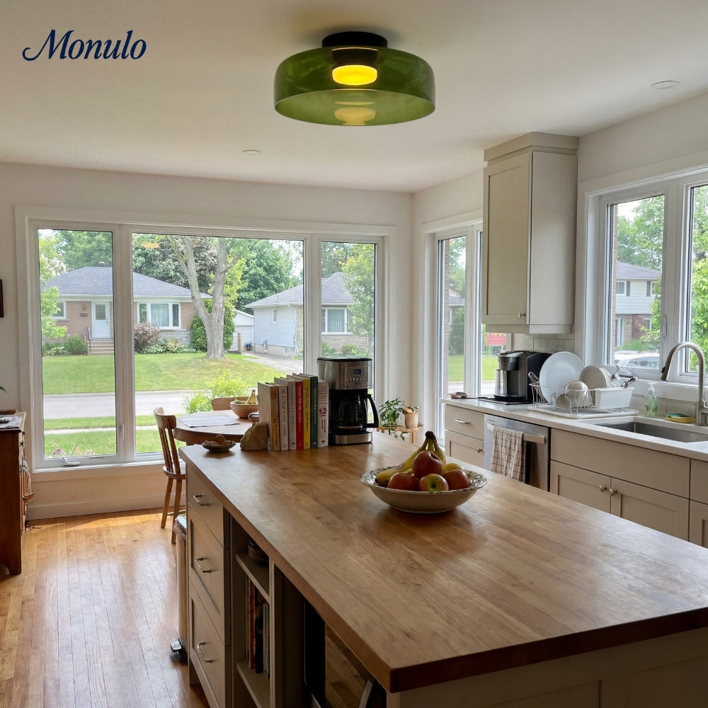 Luz de techo empotrada de vidrio multicapa escultórica Verdoma Diseño moderno escandinavo para espacios de vida