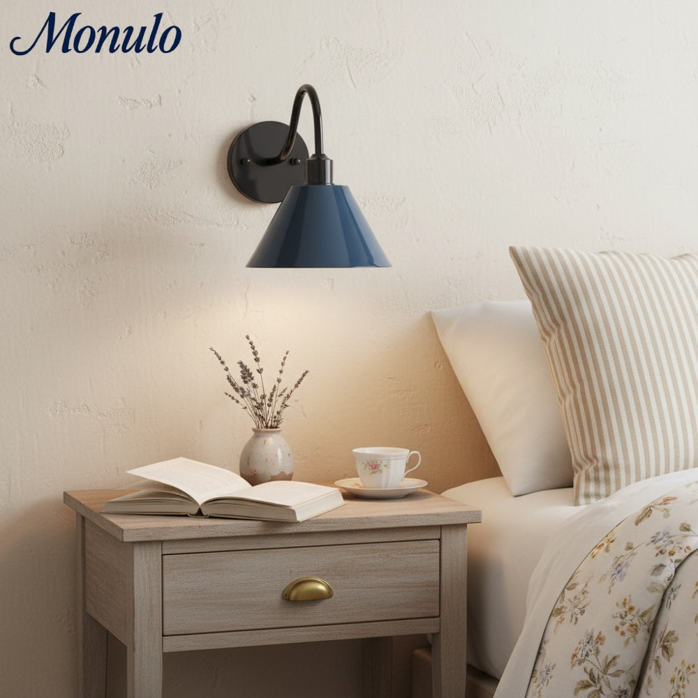 Applique murale contemporaine en métal effilé Narix pour couloirs et chambres