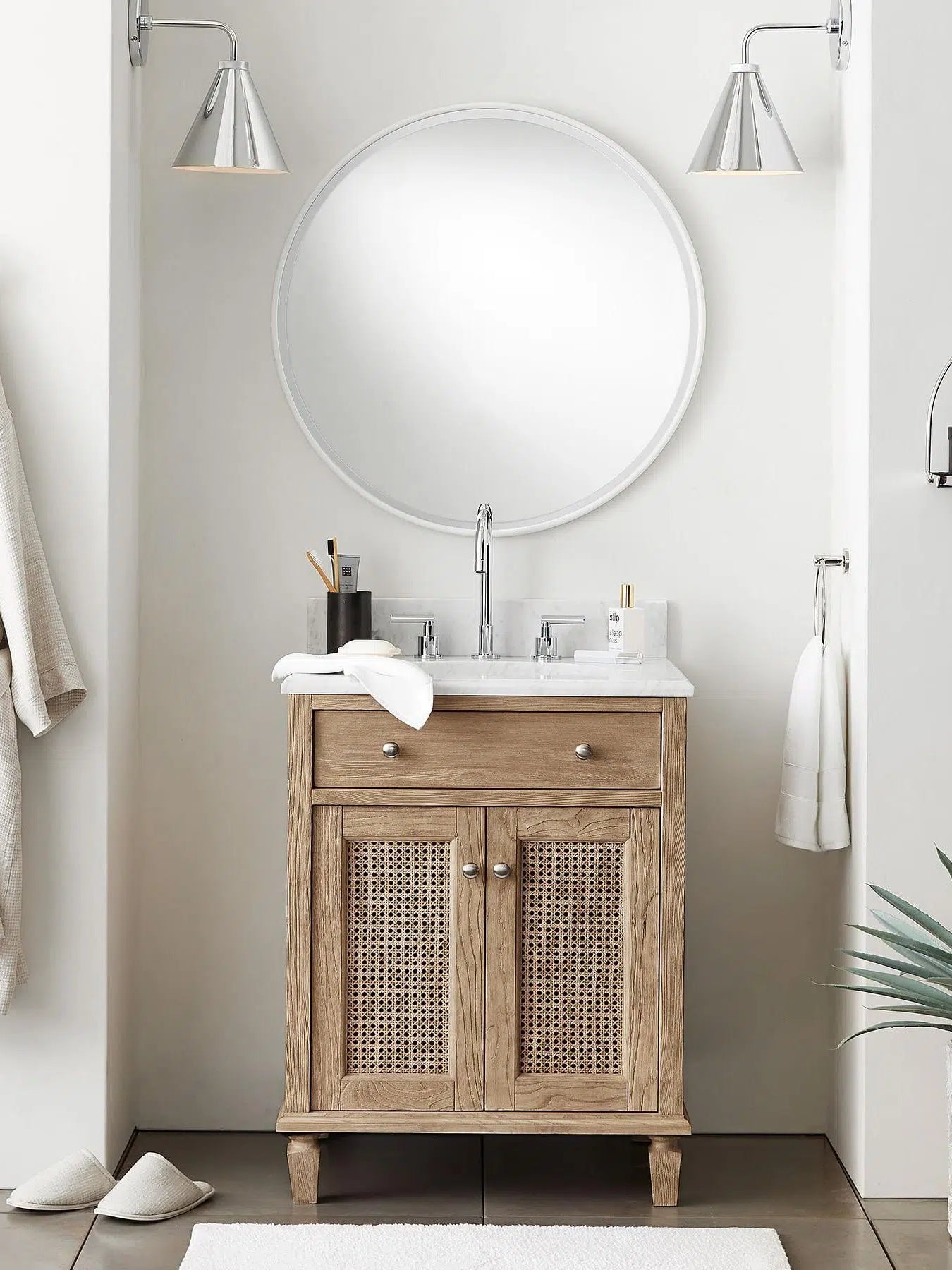 Korvi Tapered Sconce Cone Wall Light – Black or Brass Conical Retro Design