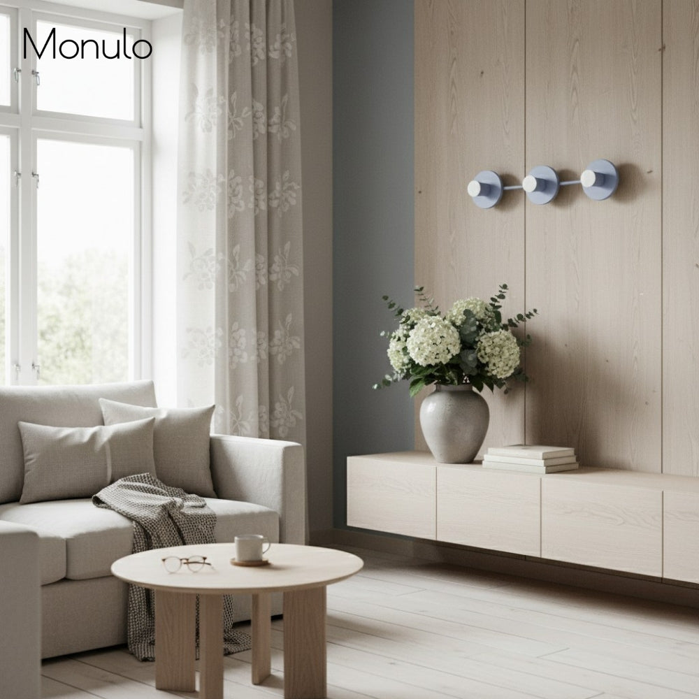 Lámpara de tocador esférica Radiro Globe – Luminaria moderna de 3 luces para baño