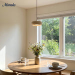Load image into Gallery viewer, Travertine Drum Pendant Lamp