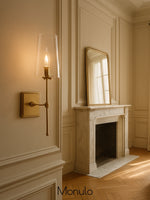Load image into Gallery viewer, Derlina Clear Glass Sconce - Elegant Single To Triple Vanity Sconce
