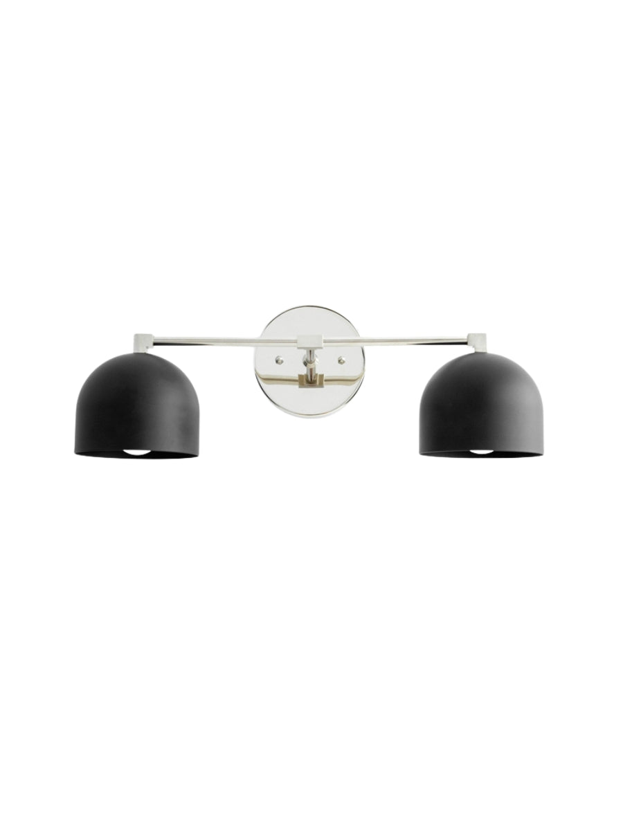 Metio Dome Vanity Wall Light – Mid-Century Fixture for Bathroom
