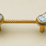 Cargar imagen en el visor de la Galería, French Vintage Cashew Shell Brass Cabinet Knobs and Pulls - image 14
