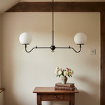 Load image into Gallery viewer, Glorica Glass Brass Chandelier Lighting - Contemporary Glass Multi-Light Hanging Fixture
