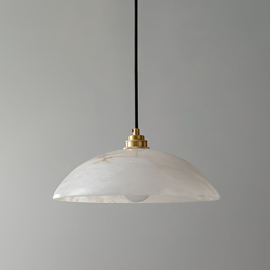 Natural Stone Plug-In Swag Pendant Light
