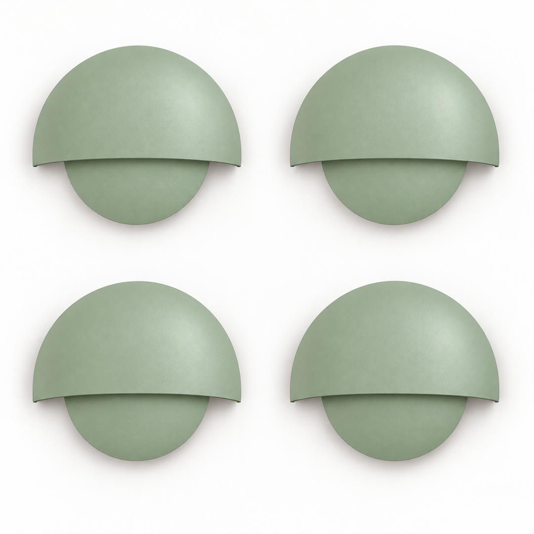 Downward Beam Half Dome Aluminium Wall Light