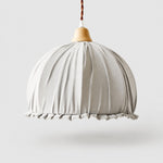 Load image into Gallery viewer, Ruched Fabric Pendant Light with Pleated Shade