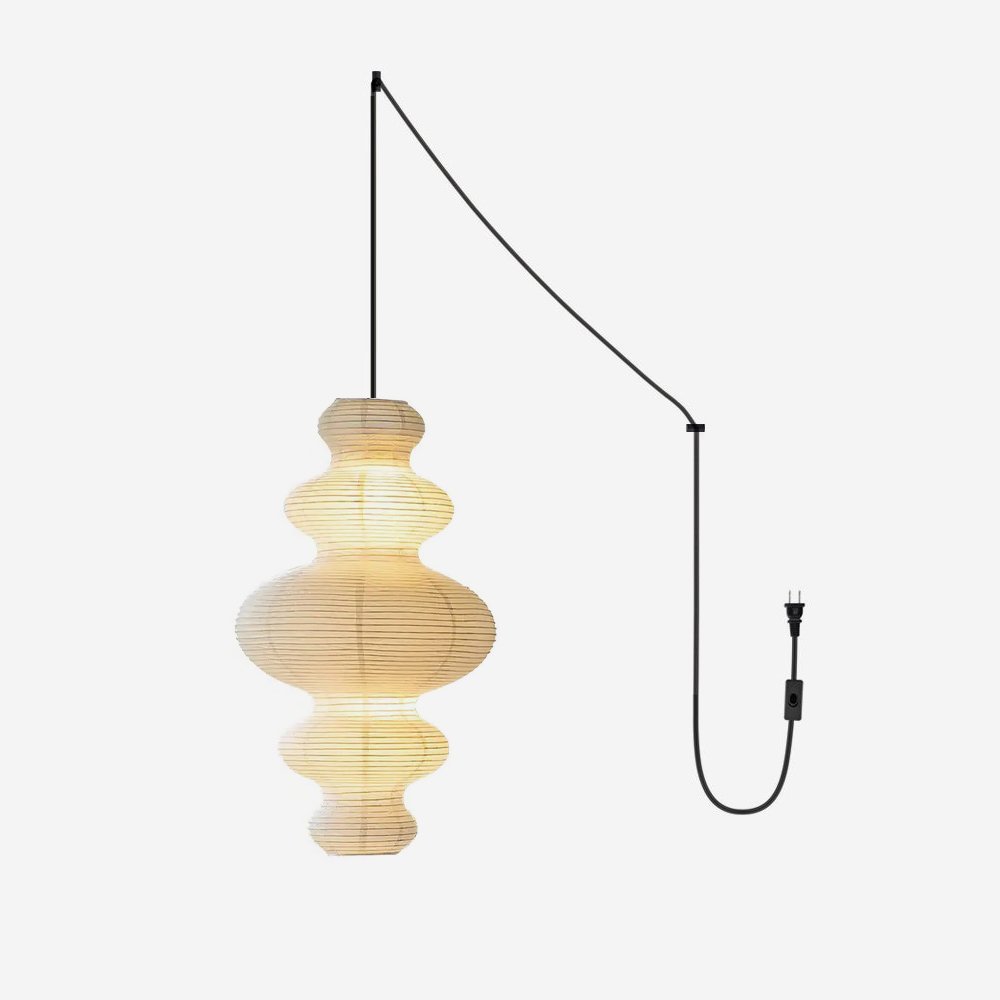 Stacked Mulberry Paper Swag Pendant
