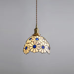 Bild in Gallery-Viewer laden, Brass Stained Glass Plug-In Pendant
