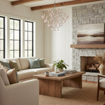 Charger l'image dans la visionneuse de galerie, Lustre en cristal français Crynora - Design romantique Luciole en style luxe pour salle à manger ou chambre à coucher