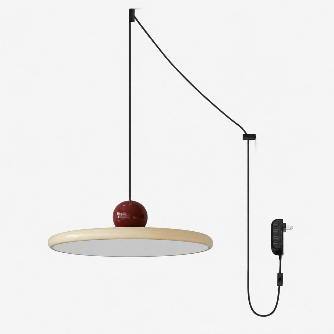 Acrylic Disc Plug-In Pendant Light