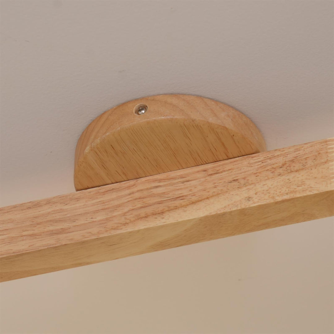 Iluminación de riel de madera Merlo