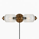 Cargar imagen en el visor de la Galería, Eloise fluted milk-glass plug-in wall sconce