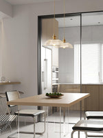 Charger l'image dans la visionneuse de galerie, Polished Brass Domed Glass Plug-In Pendant