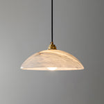 Load image into Gallery viewer, Natural Stone Plug-In Swag Pendant Light