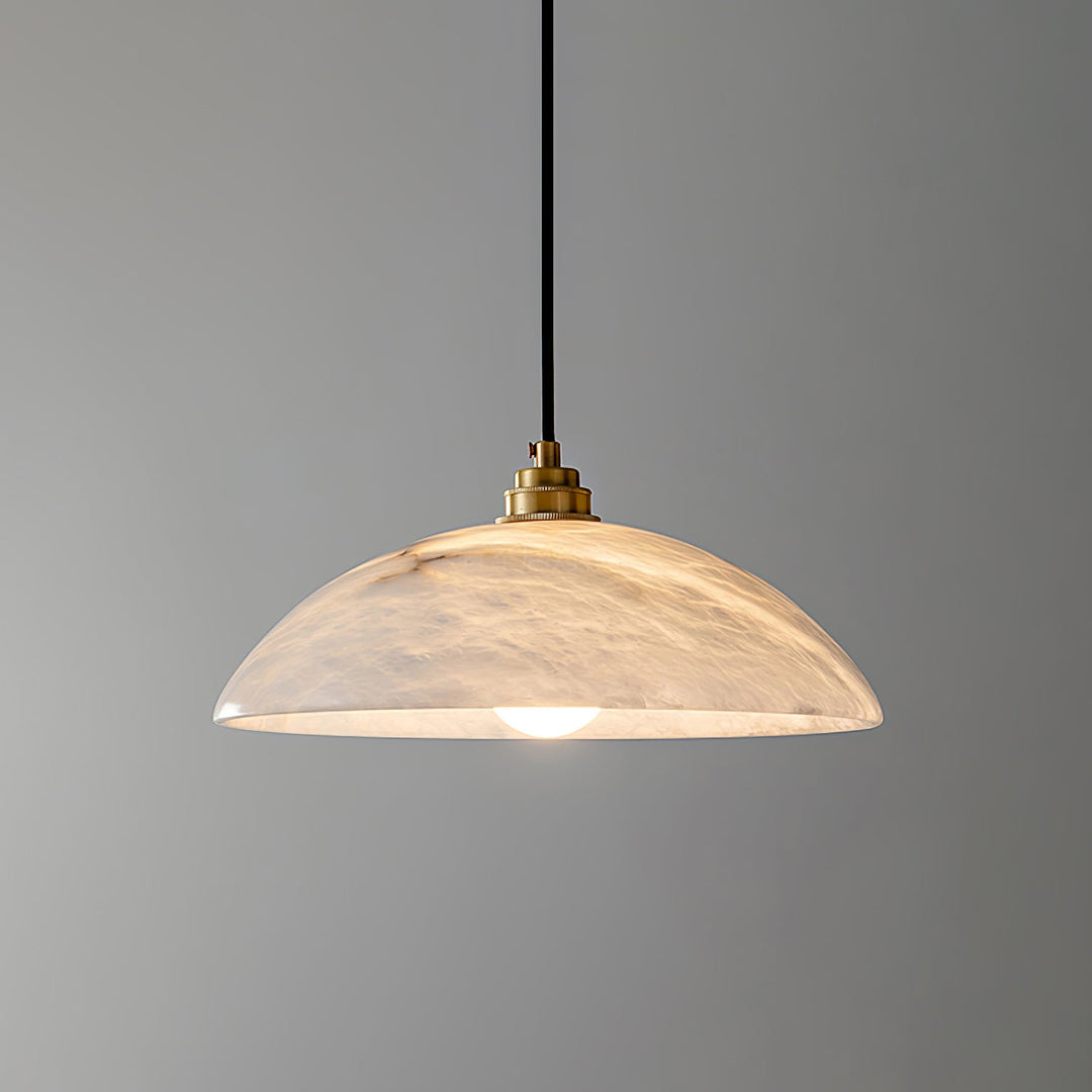 Natural Stone Plug-In Swag Pendant Light