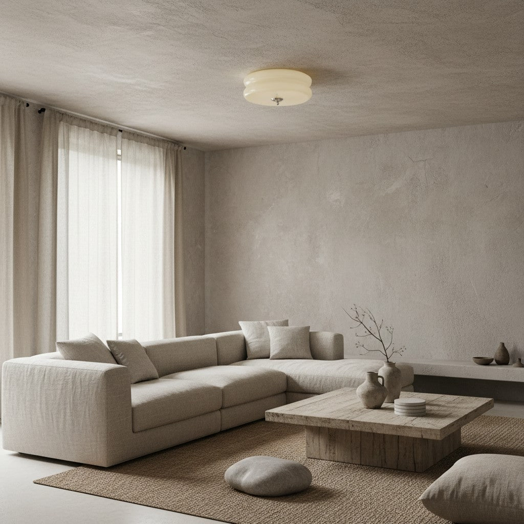 Lámpara de Techo Curva Suave Opalix – Lámpara Decorativa de Techo Inspirada en el Art Decó para Espacios Interiores N08