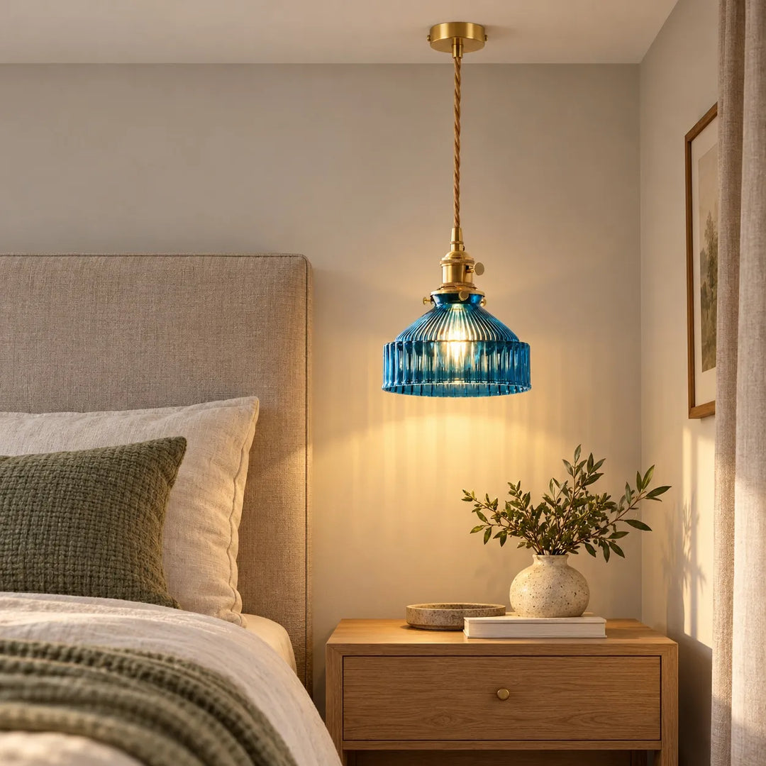 Colored Glass Pendant Light