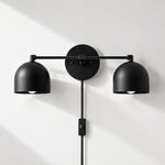 Charger l'image dans la visionneuse de galerie, Metio Dome Mid-Century Metal Plug-In Wall Light